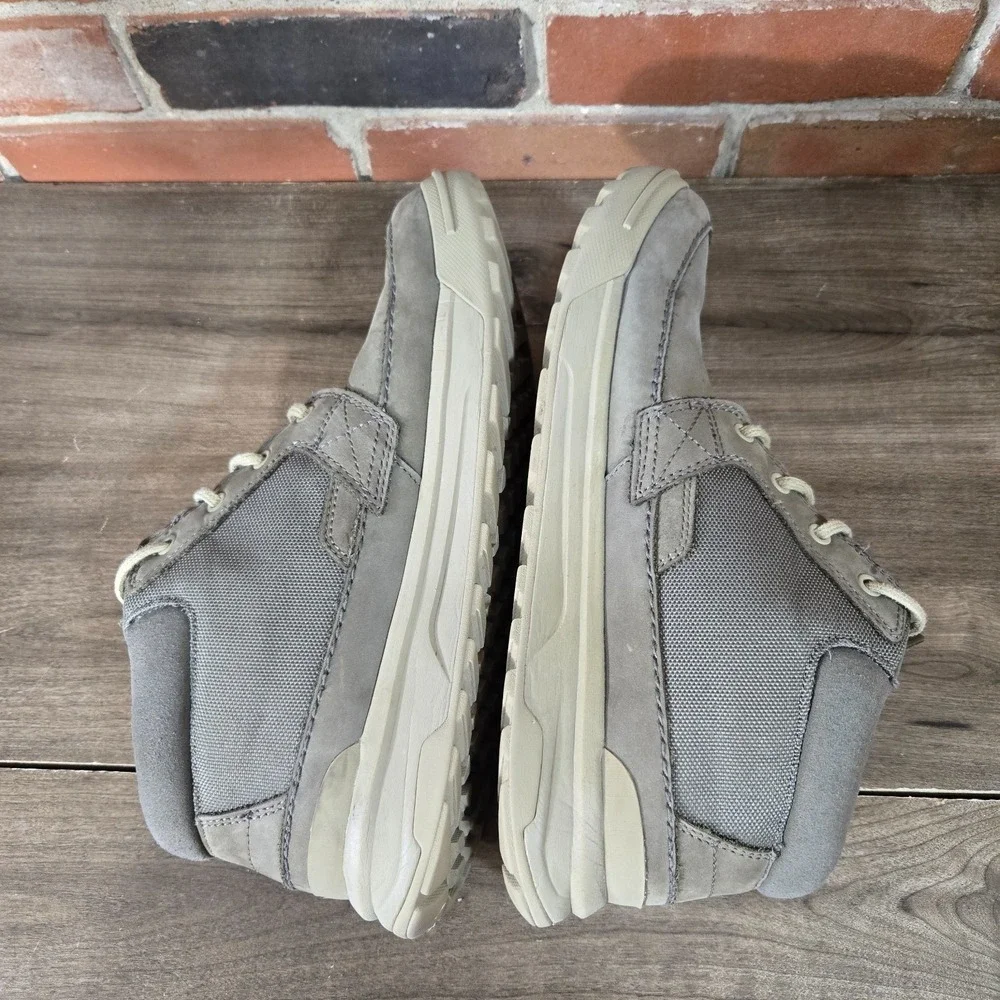 Oboz Burke Chukka Hiking Boots Mens 11.5 Leather Gray Ankle Shoe